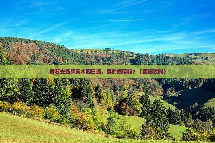 黄石去新疆禾木四日游