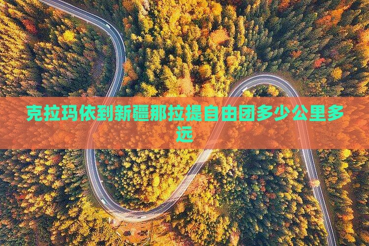 克拉玛依到新疆那拉提自由团多少公里多远