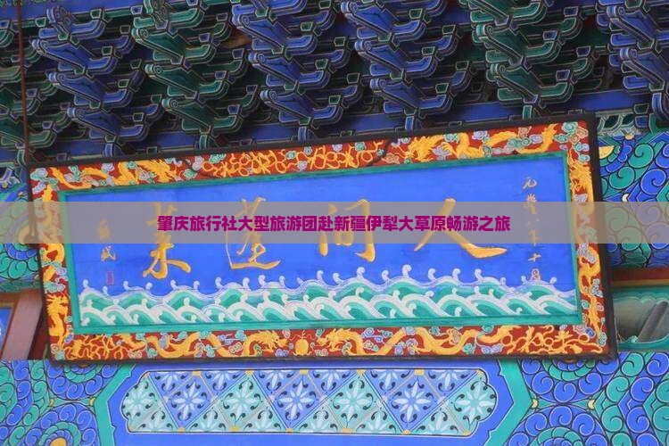 肇庆旅行社大型旅游团赴新疆伊犁大草原畅游之旅