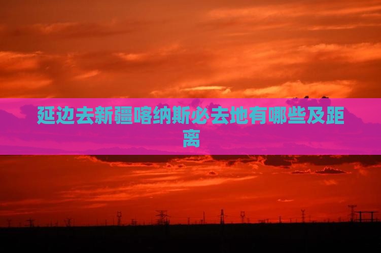 延边去新疆喀纳斯必去地