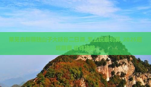 莱芜去新疆独山子大峡谷二日游