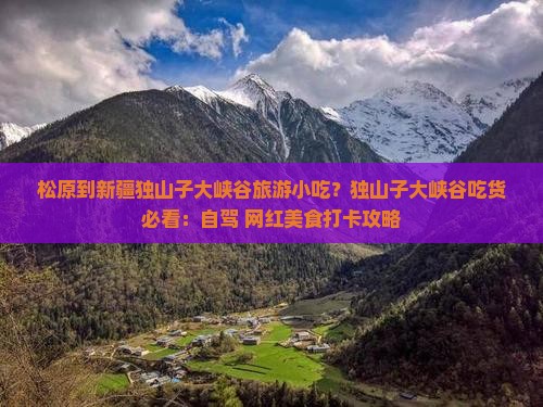 松原到新疆独山子大峡谷旅游小吃