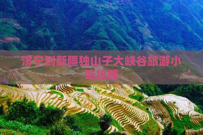 济宁到新疆独山子大峡谷旅游小吃