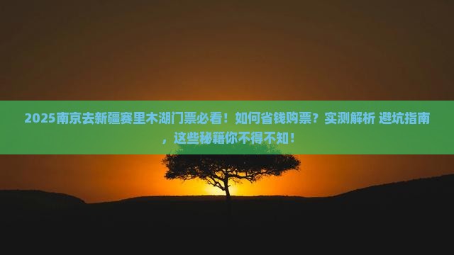 南京去新疆赛里木湖门票