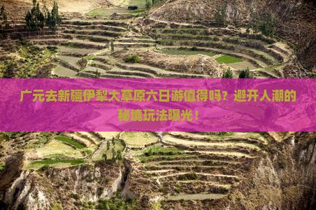 广元去新疆伊犁大草原六日游