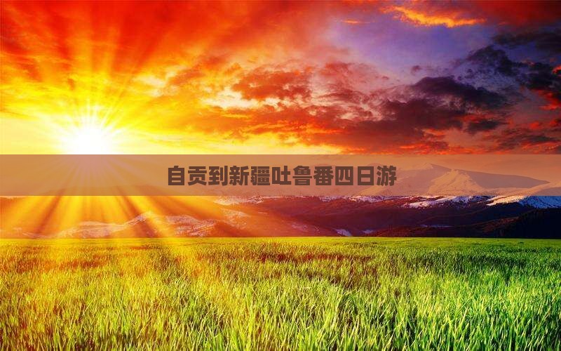 自贡到新疆吐鲁番四日游