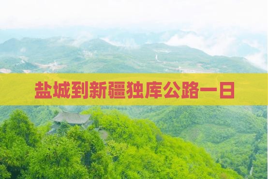 盐城到新疆独库公路一日