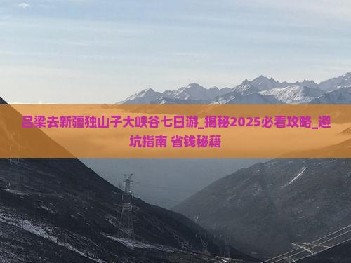 吕梁去新疆独山子大峡谷七日游