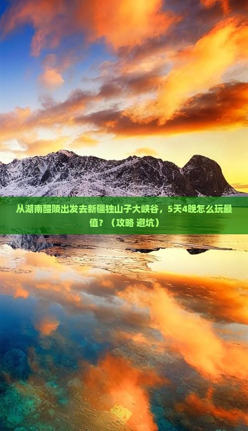 醴陵到新疆独山子大峡谷大型旅游团