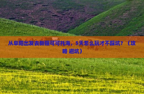 阜阳去新疆可可托海哪里玩