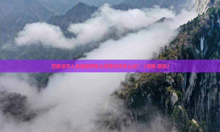巴彦淖尔去新疆伊犁大草原五日游