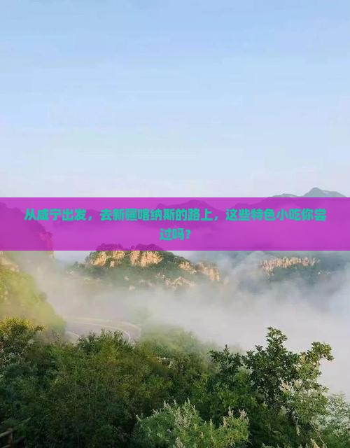咸宁去新疆喀纳斯旅游小吃