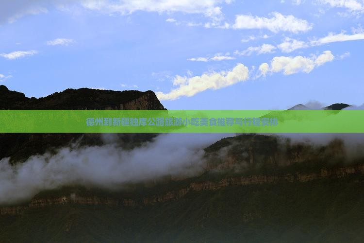 德州到新疆独库公路旅游小吃