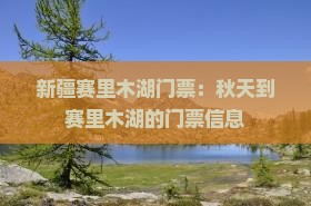 秋天到新疆赛里木湖门票