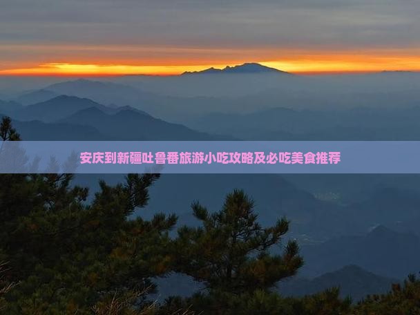 安庆到新疆吐鲁番旅游小吃