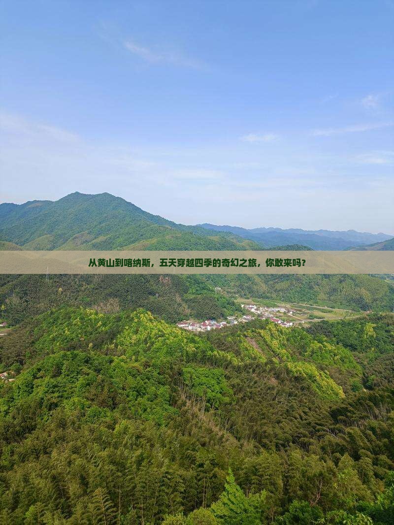黄山去新疆喀纳斯五日游