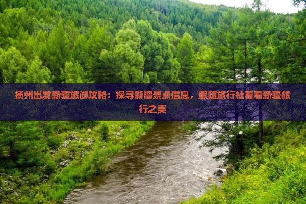 扬州出发新疆旅游攻略：探寻新疆景点信息，跟随旅行社看看新疆旅行之美