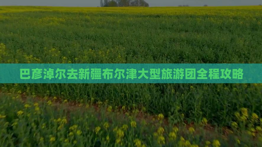 巴彦淖尔去新疆布尔津大型旅游团全程攻略