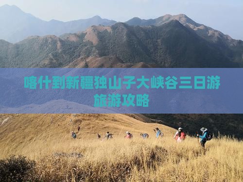 喀什到新疆独山子大峡谷三日游