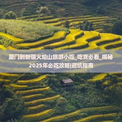 厦门到新疆火焰山旅游小吃