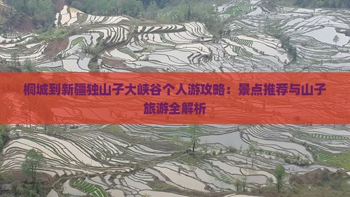 桐城到新疆独山子大峡谷个人游