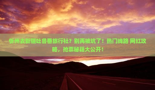 忻州去新疆吐鲁番旅行社