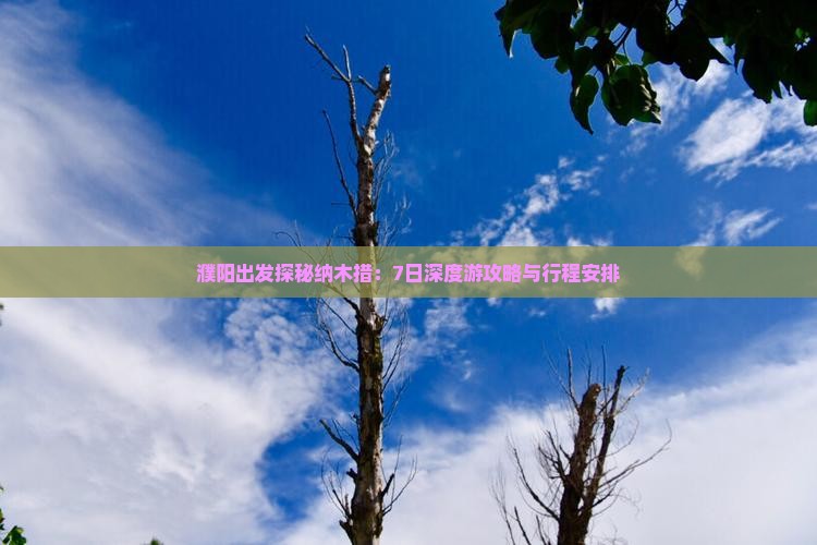 濮阳出发探秘纳木措：7日深度游攻略与行程安排