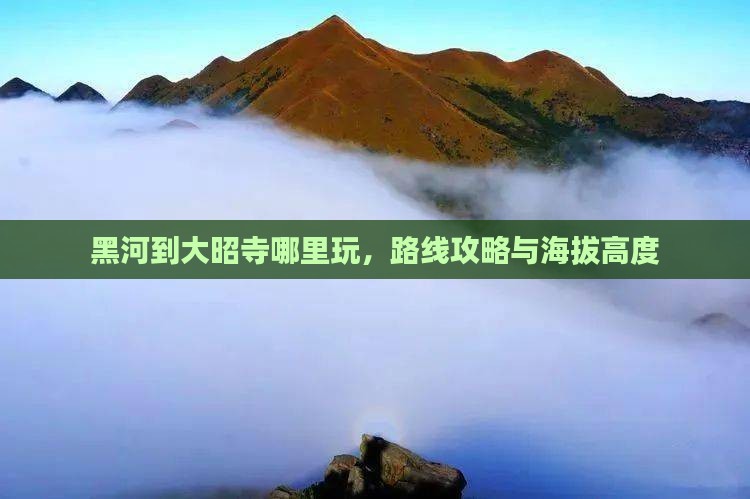 黑河到大昭寺哪里玩，路线攻略与海拔高度