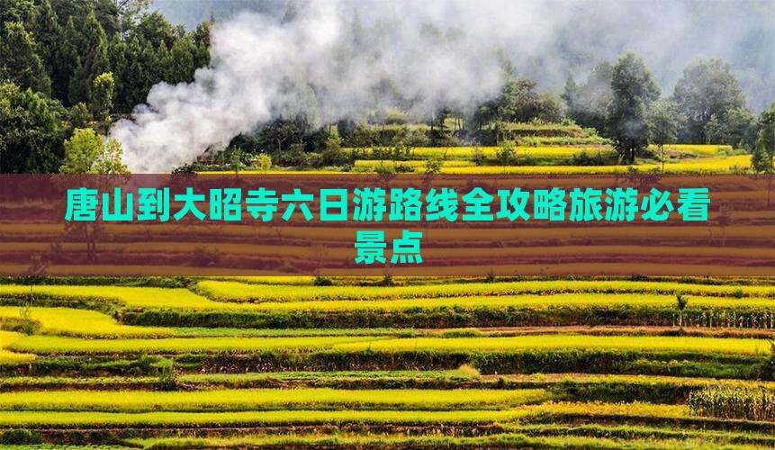 唐山到大昭寺六日游路线全攻略旅游必看景点
