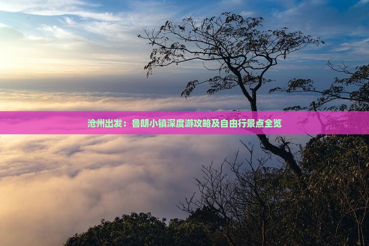沧州出发：鲁朗小镇深度游攻略及自由行景点全览