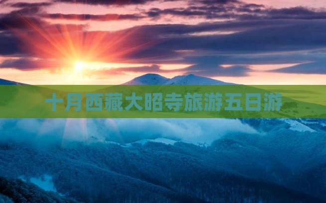 十月去西藏大昭寺五日游