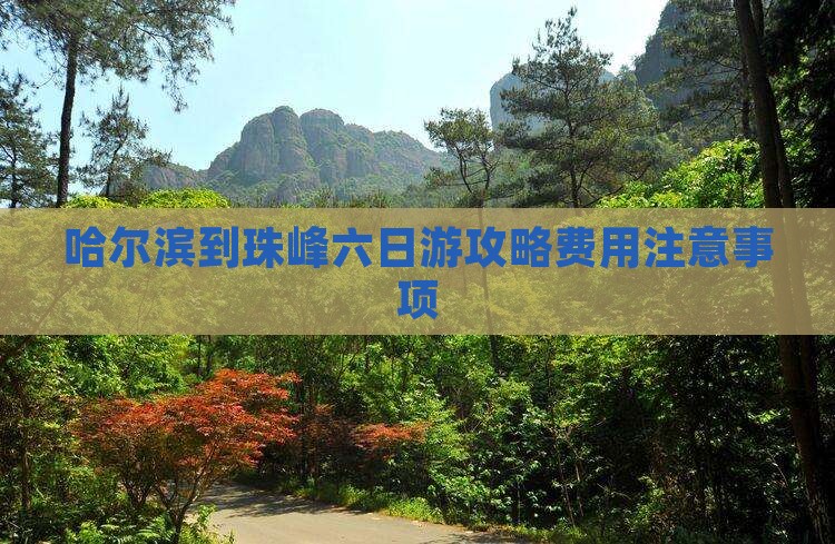 哈尔滨到珠峰六日游攻略费用注意事项