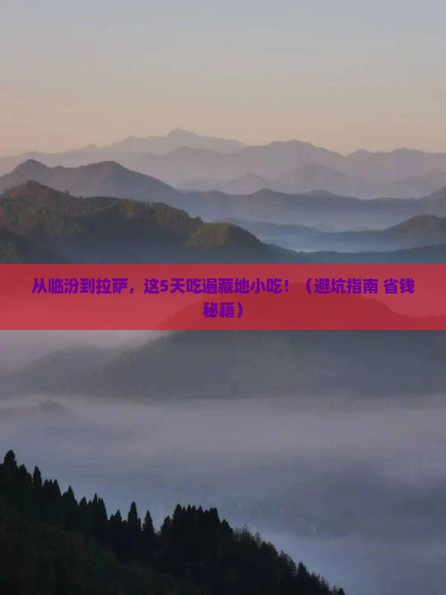 临汾到西藏拉萨旅游小吃