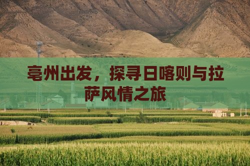 亳州出发，探寻日喀则与拉萨风情之旅