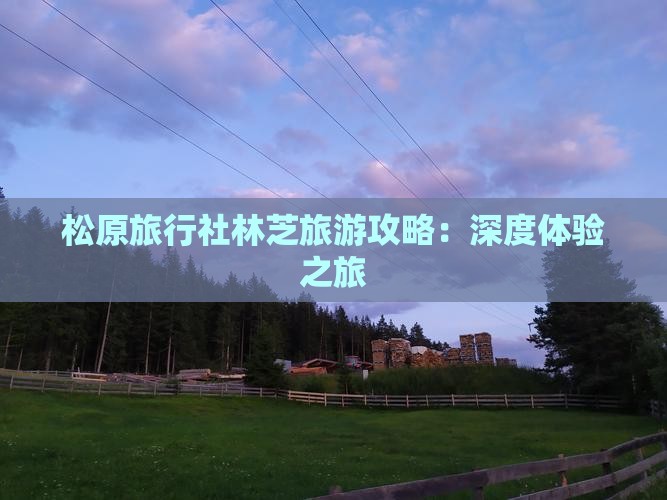 松原旅行社林芝旅游攻略：深度体验之旅