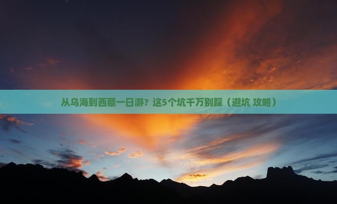 乌海去西藏一日