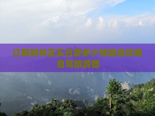 辽阳到西藏林芝五日游