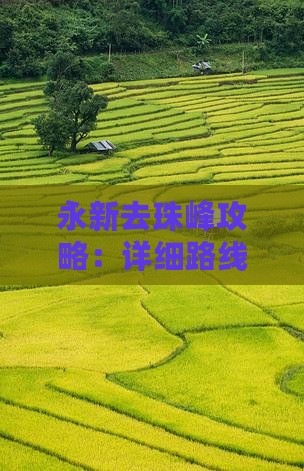 永新去珠峰攻略：详细路线与必备知识
