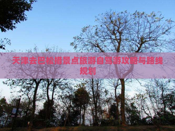 天津去巴松措景点旅游自驾游攻略与路线规划