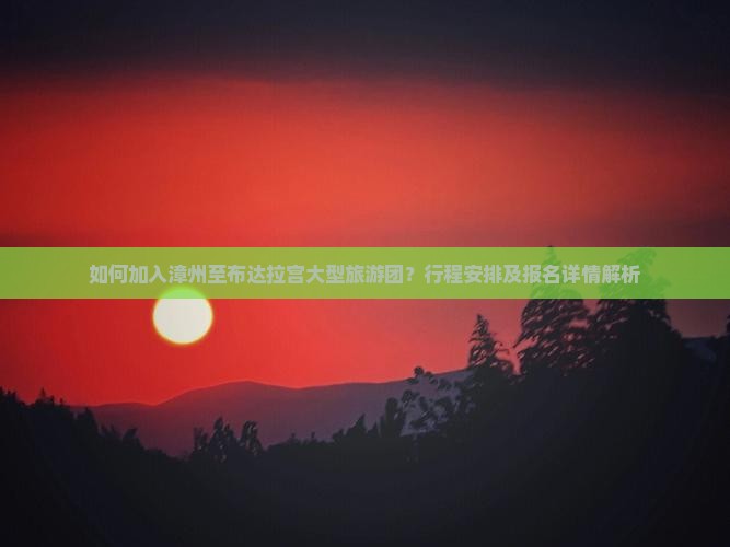 如何加入漳州至布达拉宫大型旅游团？行程安排及报名详情解析
