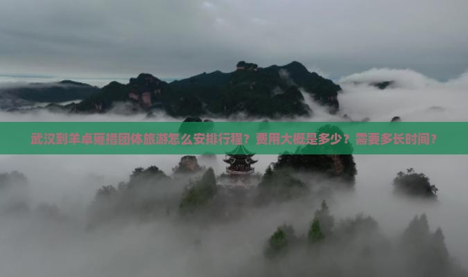 武汉到羊卓雍措团体旅游怎么安排行程？费用大概是多少？需要多长时间？