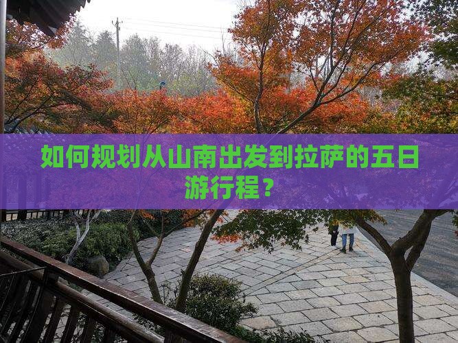 如何规划从山南出发到拉萨的五日游行程？