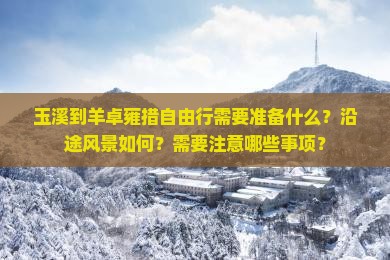 玉溪到羊卓雍措自由行需要准备什么？沿途风景如何？需要注意哪些事项？