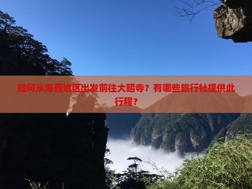 如何从海西地区出发前往大昭寺？有哪些旅行社提供此行程？