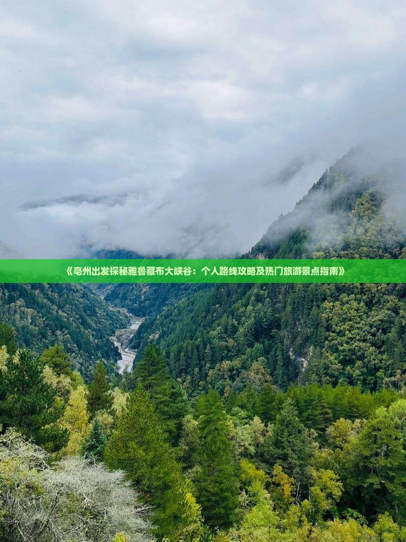 《亳州出发探秘雅鲁藏布大峡谷：个人路线攻略及热门旅游景点指南》