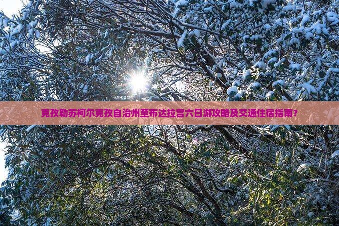 克孜勒苏柯尔克孜自治州至布达拉宫六日游攻略及交通住宿指南？