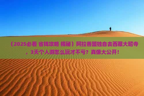 阿拉善盟去西藏大昭寺个人游