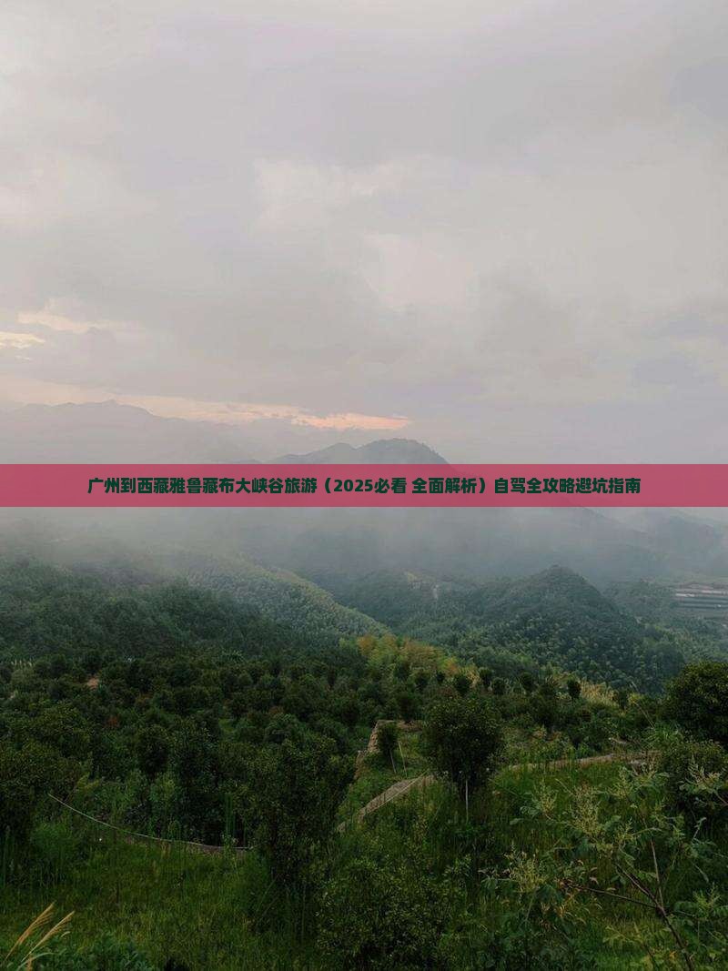 广州到西藏雅鲁藏布大峡谷旅游