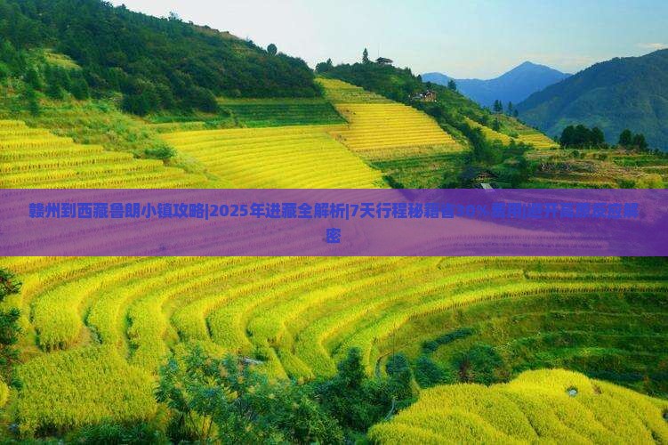 赣州到西藏鲁朗小镇攻略