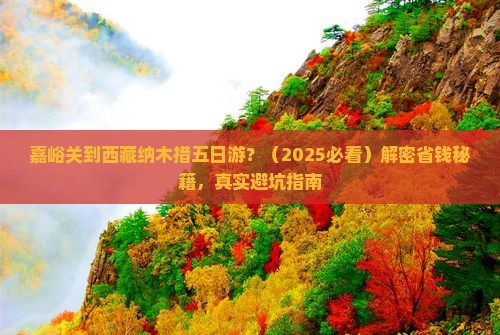 嘉峪关到西藏纳木措五日游